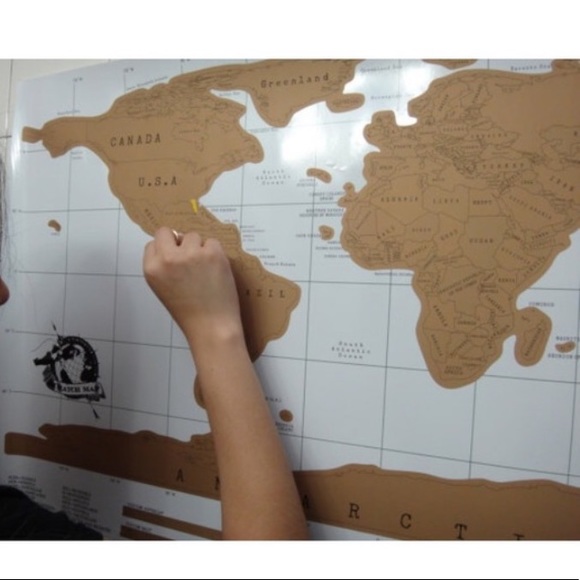 World Scratch Map - Picture 2 of 3